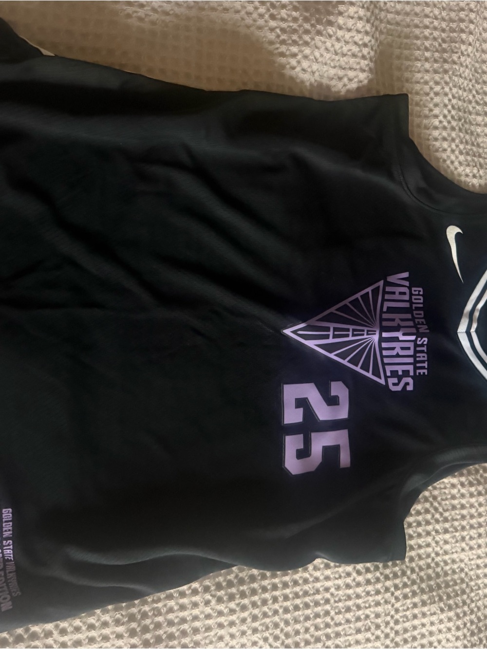 Nike Black Valkyries Basketball Jersey with Purple Accents